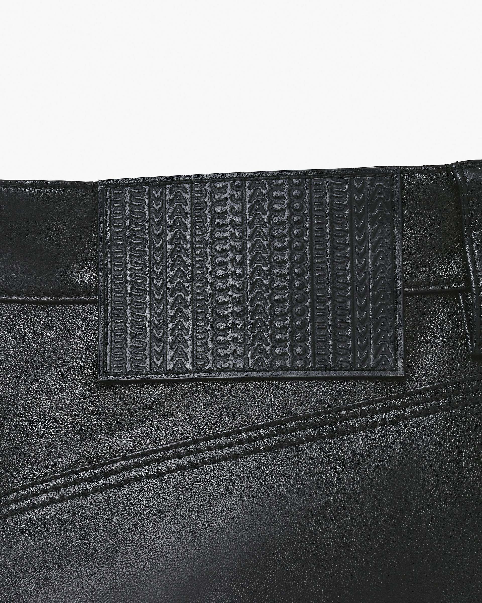 Oversized Leather Pant - Black
