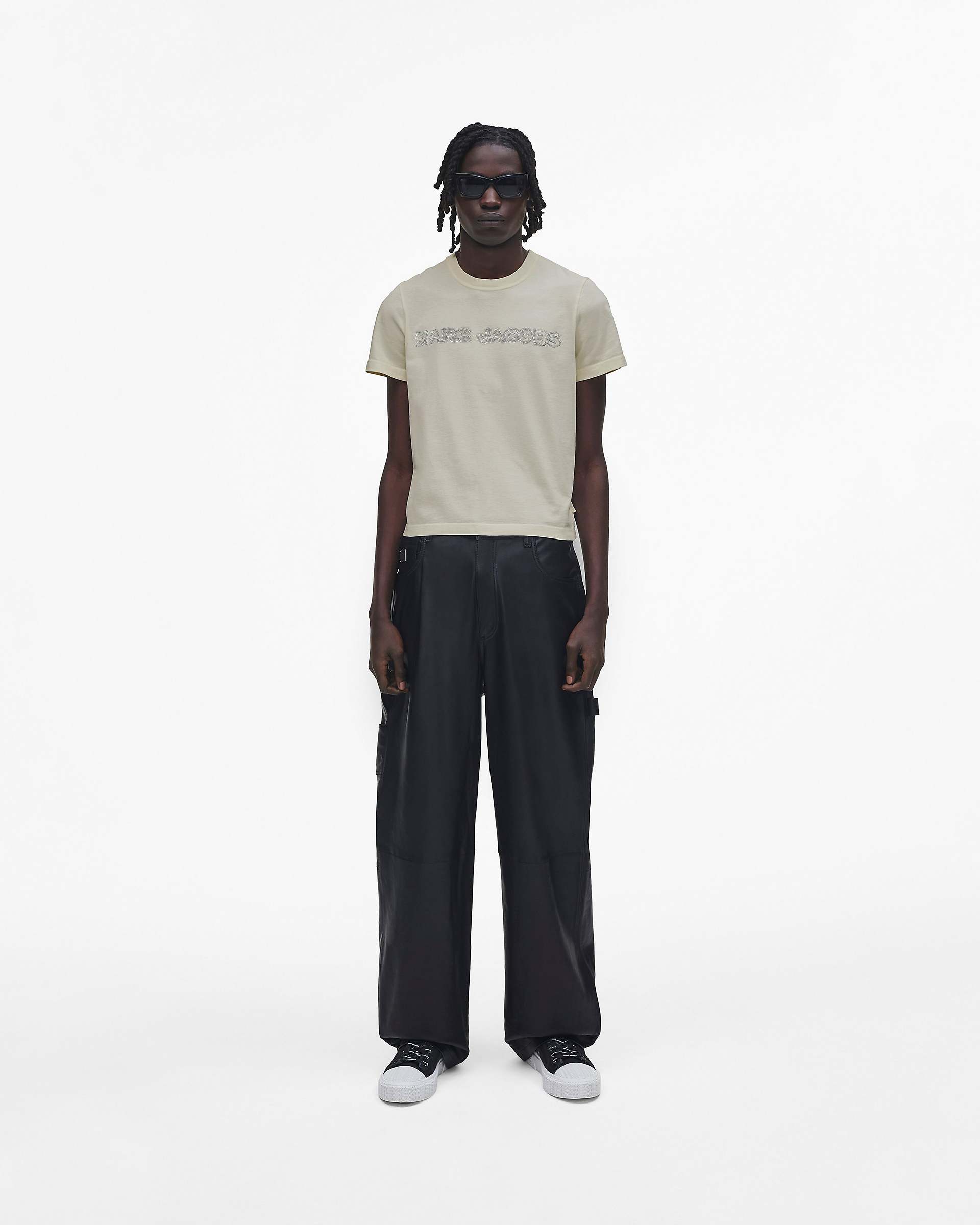Oversized Leather Pant - Black
