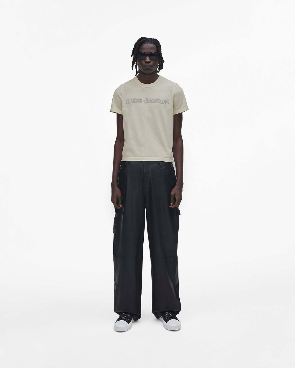 Oversized Leather Pant - Black