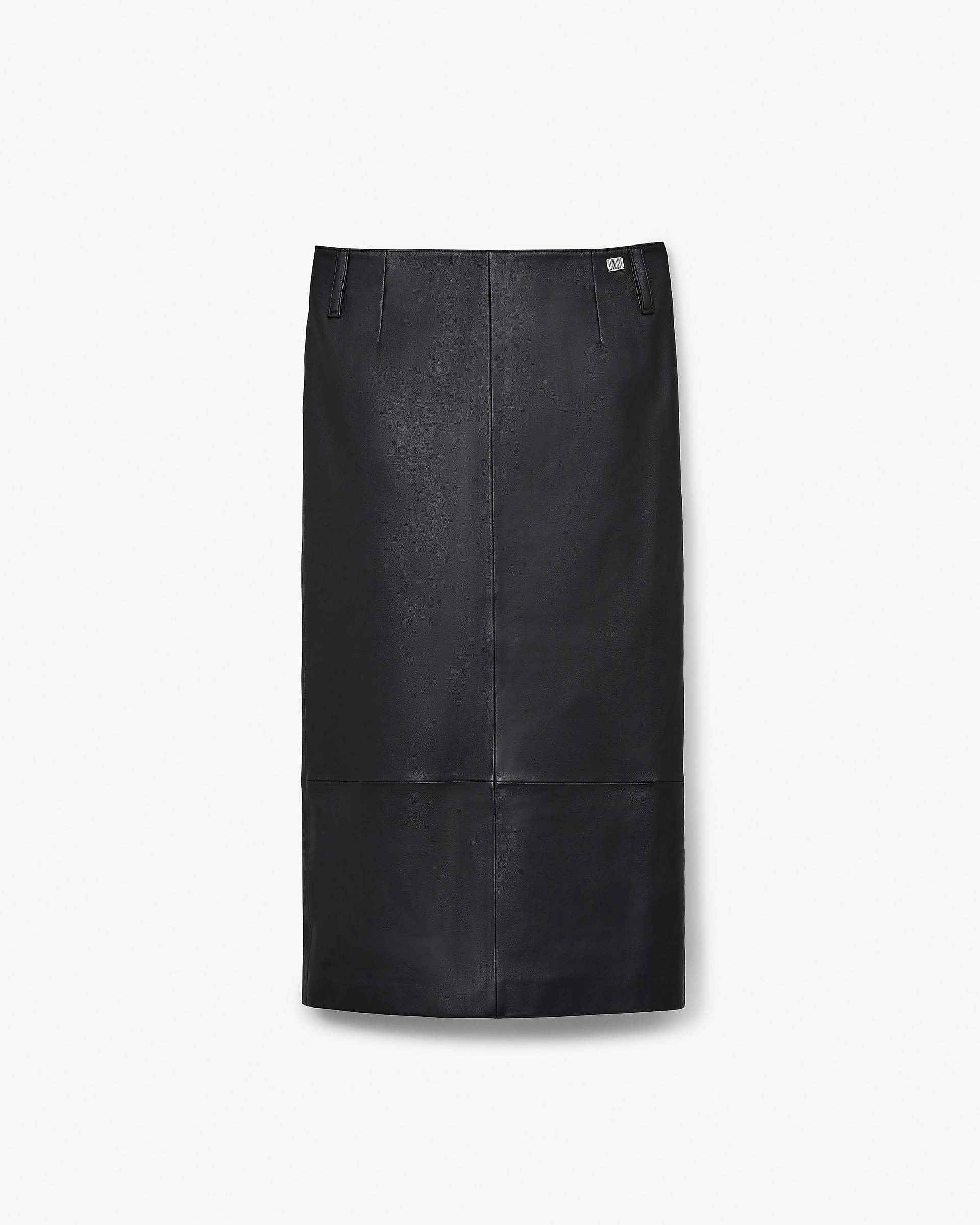 Leather Slim Skirt - Black
