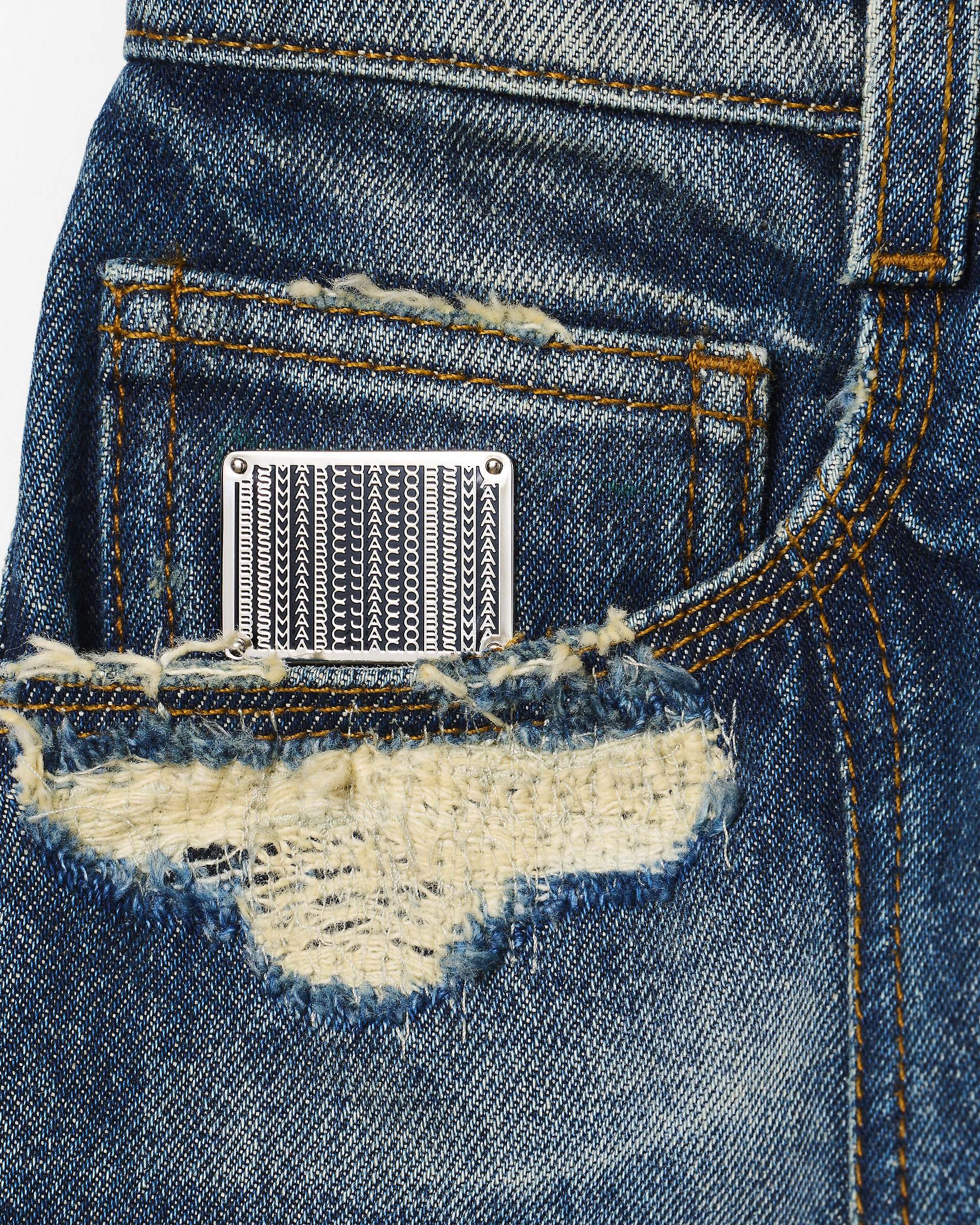 The Rip And Repair Fluted Mini Skirt - Punk Indigo