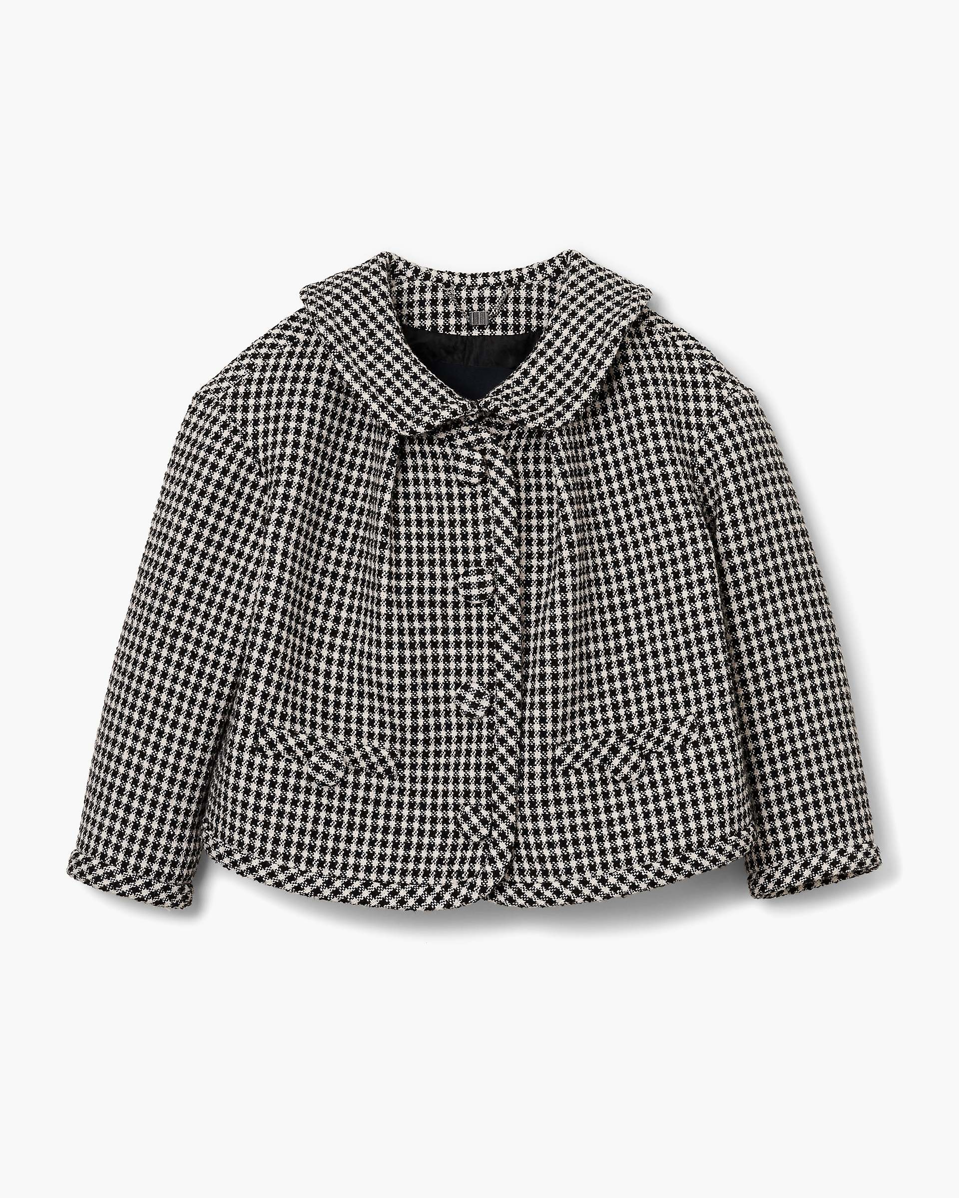 Gingham Tweed Jacket - Black Multi