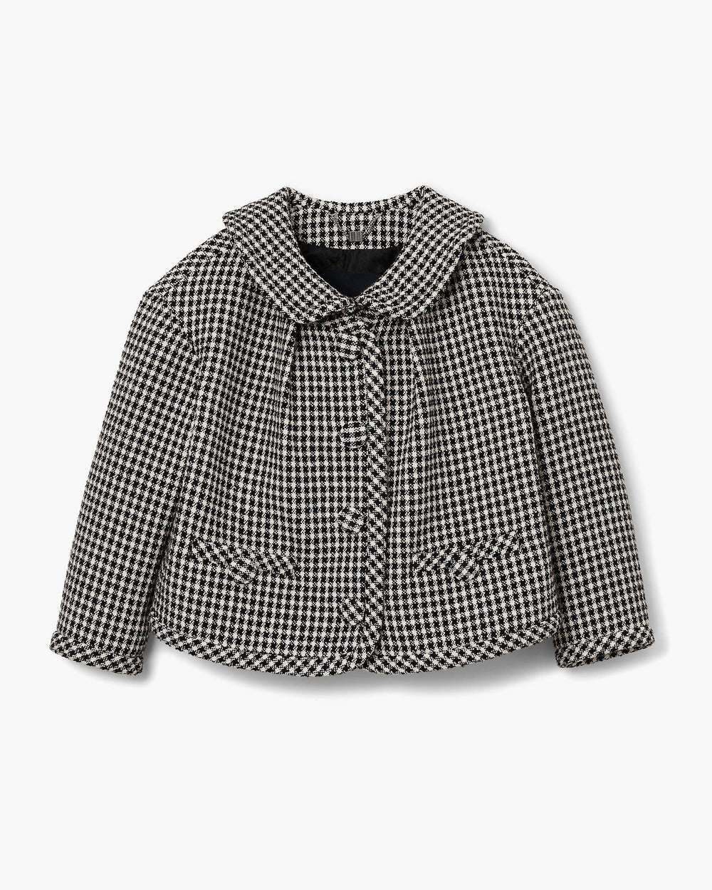 Gingham Tweed Jacket - Black Multi