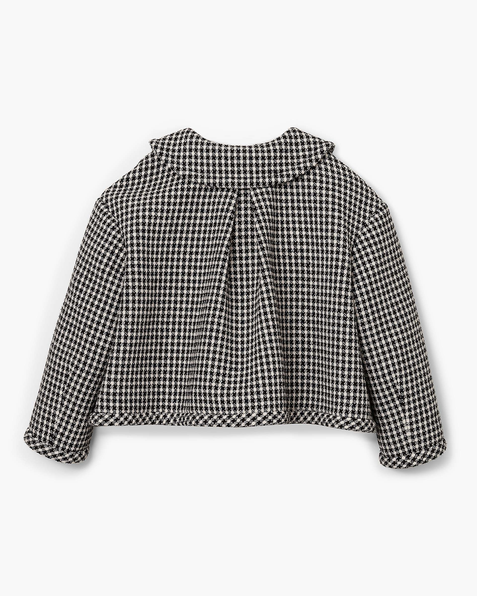 Gingham Tweed Jacket - Black Multi
