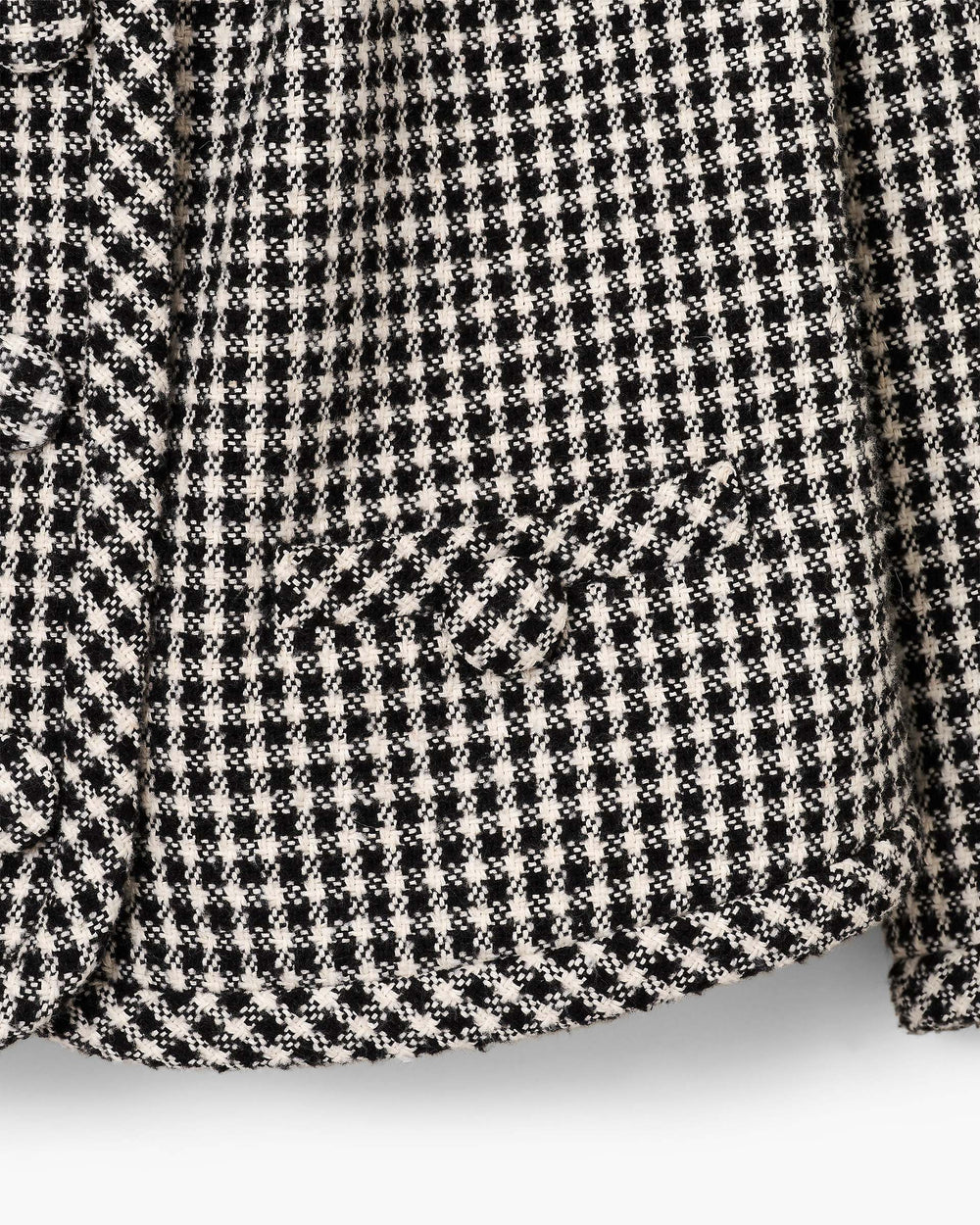 Gingham Tweed Jacket - Black Multi