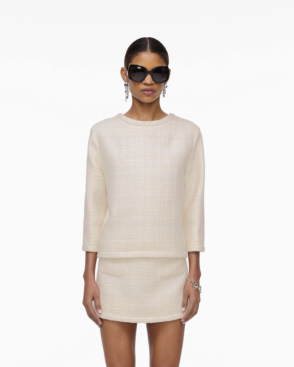 Tweed Backwards Lady Jacket - Ivory