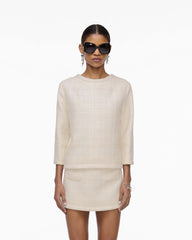 Tweed Backwards Lady Jacket - Ivory