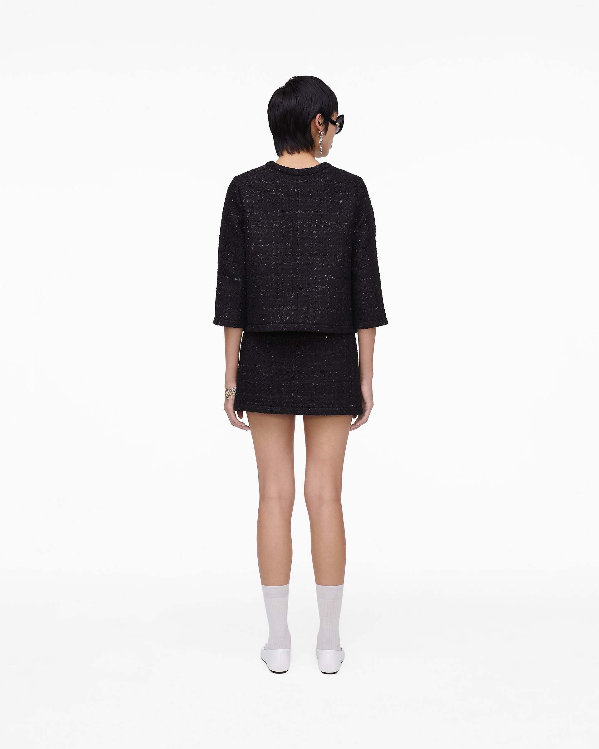 Tweed Backwards Lady Jacket - Black