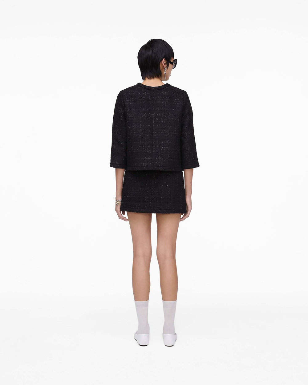 Tweed Backwards Lady Jacket - Black