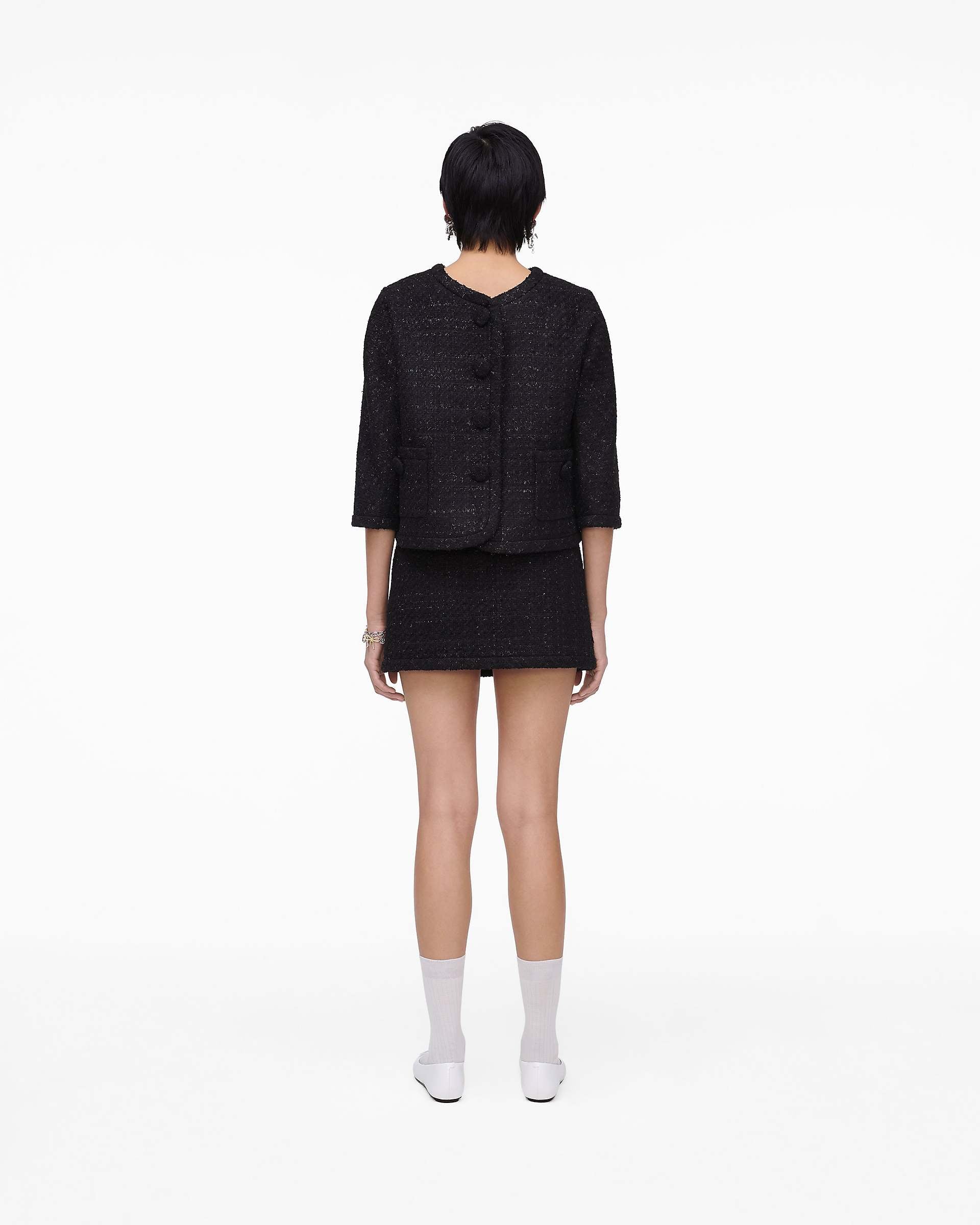 Tweed Backwards Lady Jacket - Black