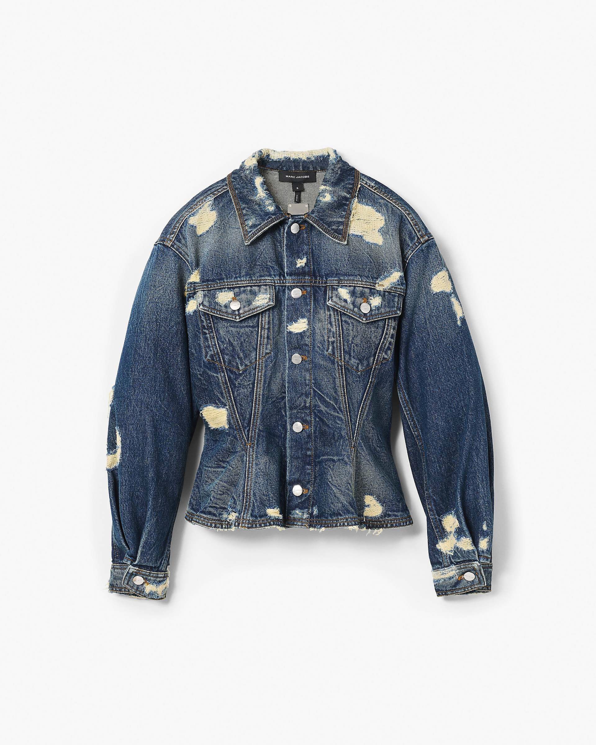 The Rip And Repair Fluted Denim Jacket - Punk Indigo