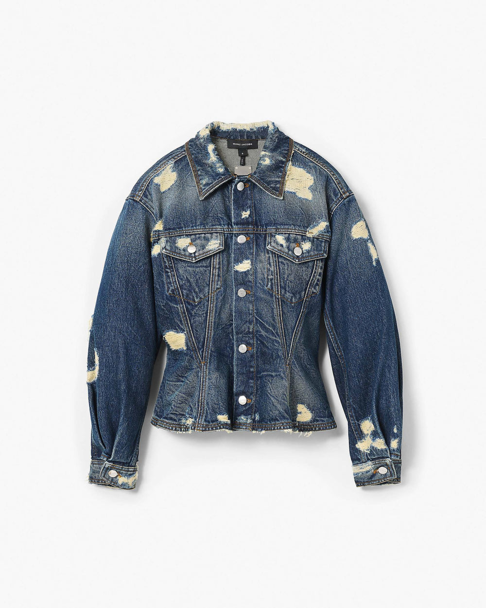 The Rip And Repair Fluted Denim Jacket - Punk Indigo