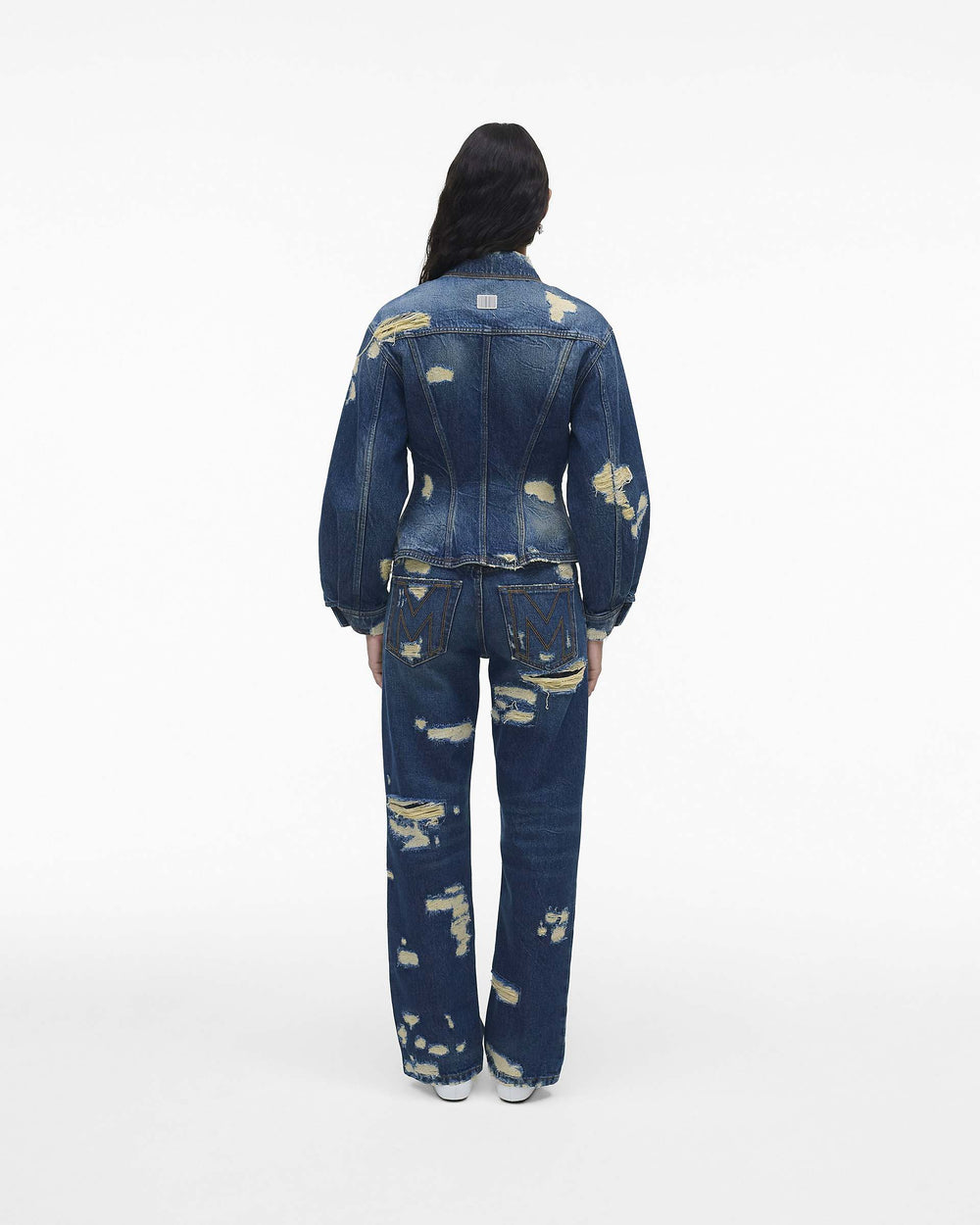 The Rip And Repair Fluted Denim Jacket - Punk Indigo