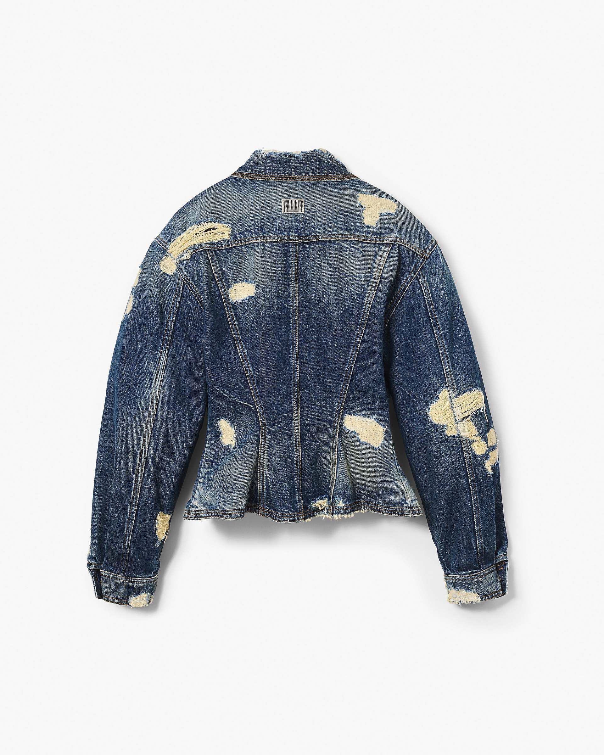 The Rip And Repair Fluted Denim Jacket - Punk Indigo