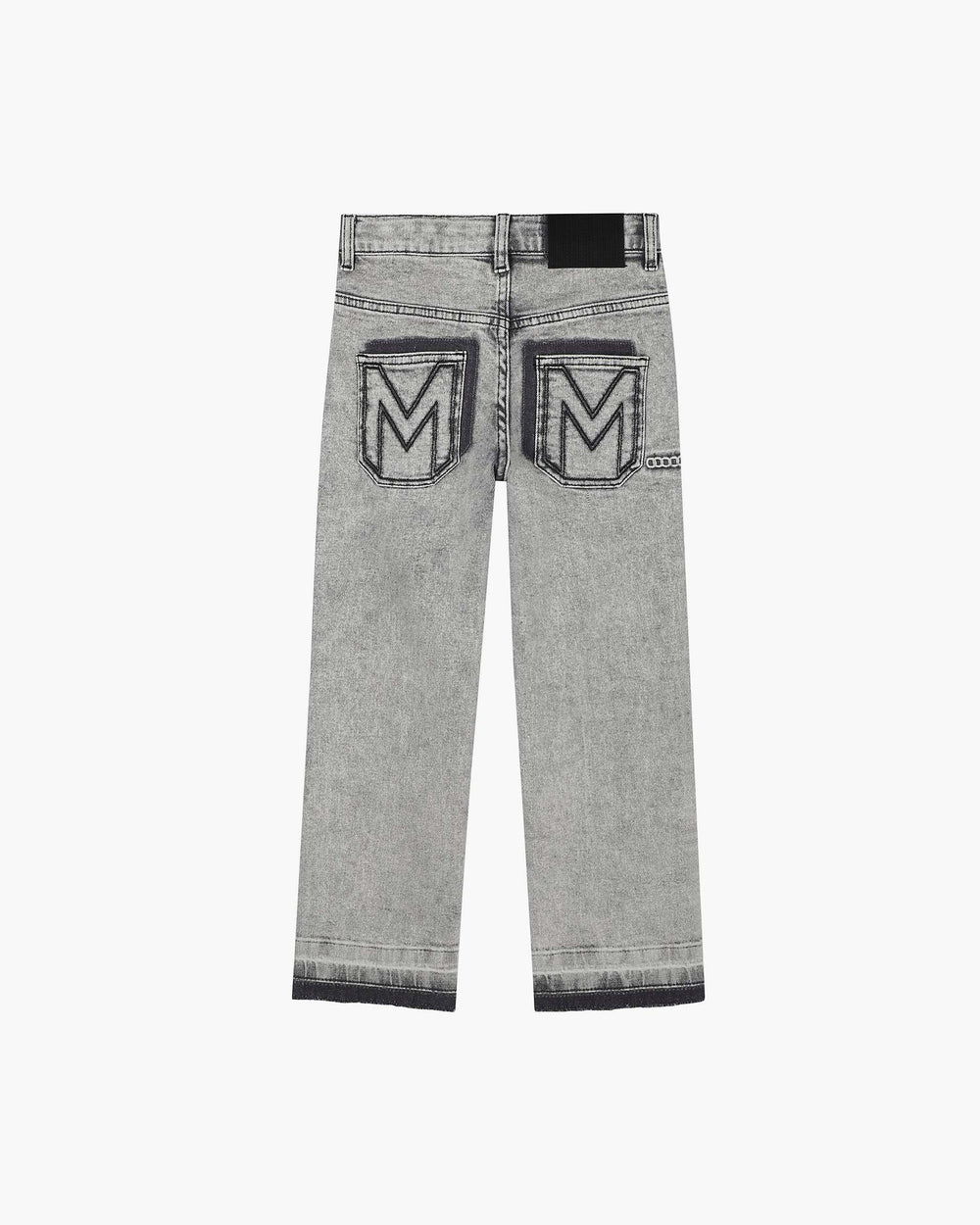 The Trompe Loeil Chain Jeans - Black