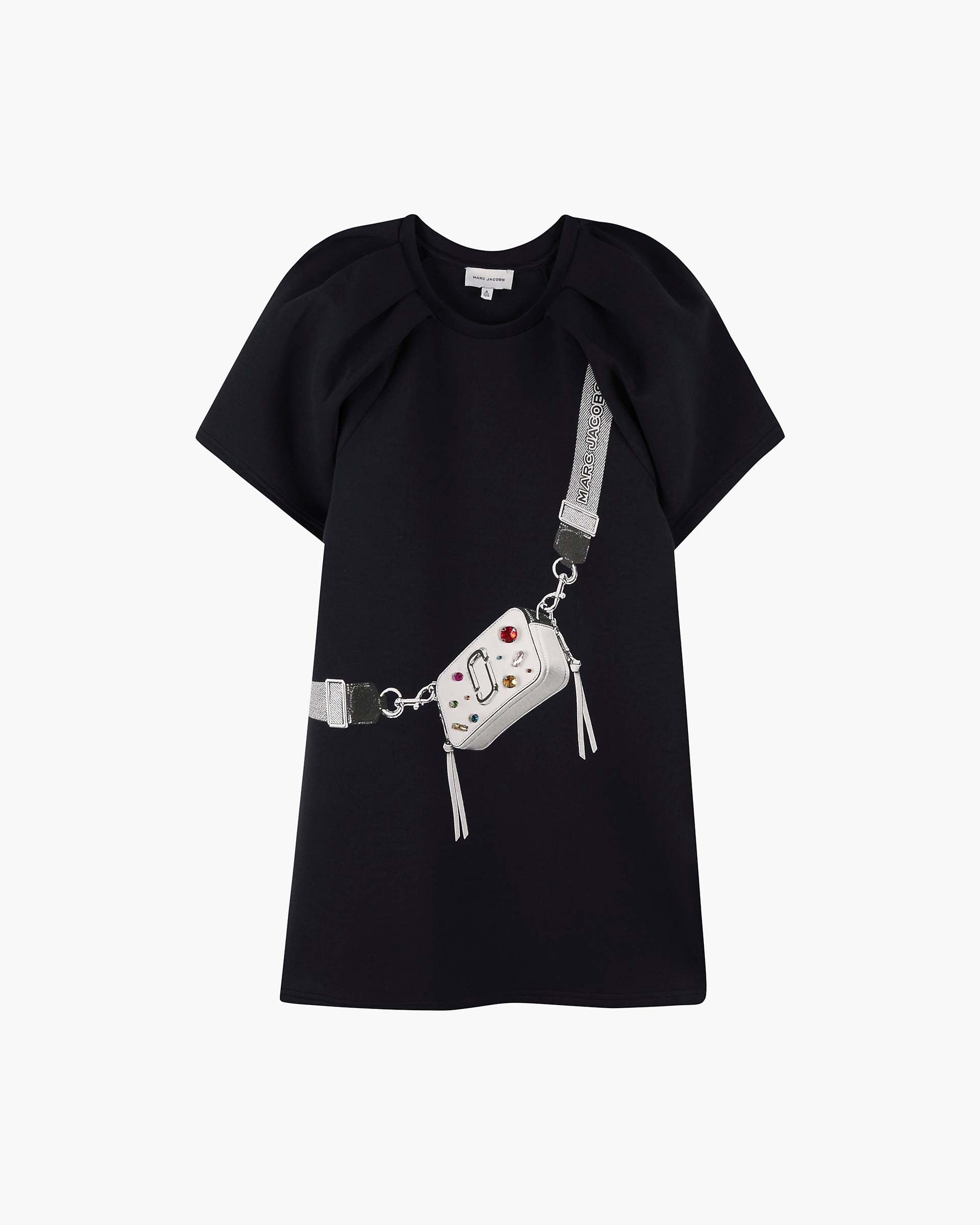 The Trompe Loeil Snapshot Dress - Navy