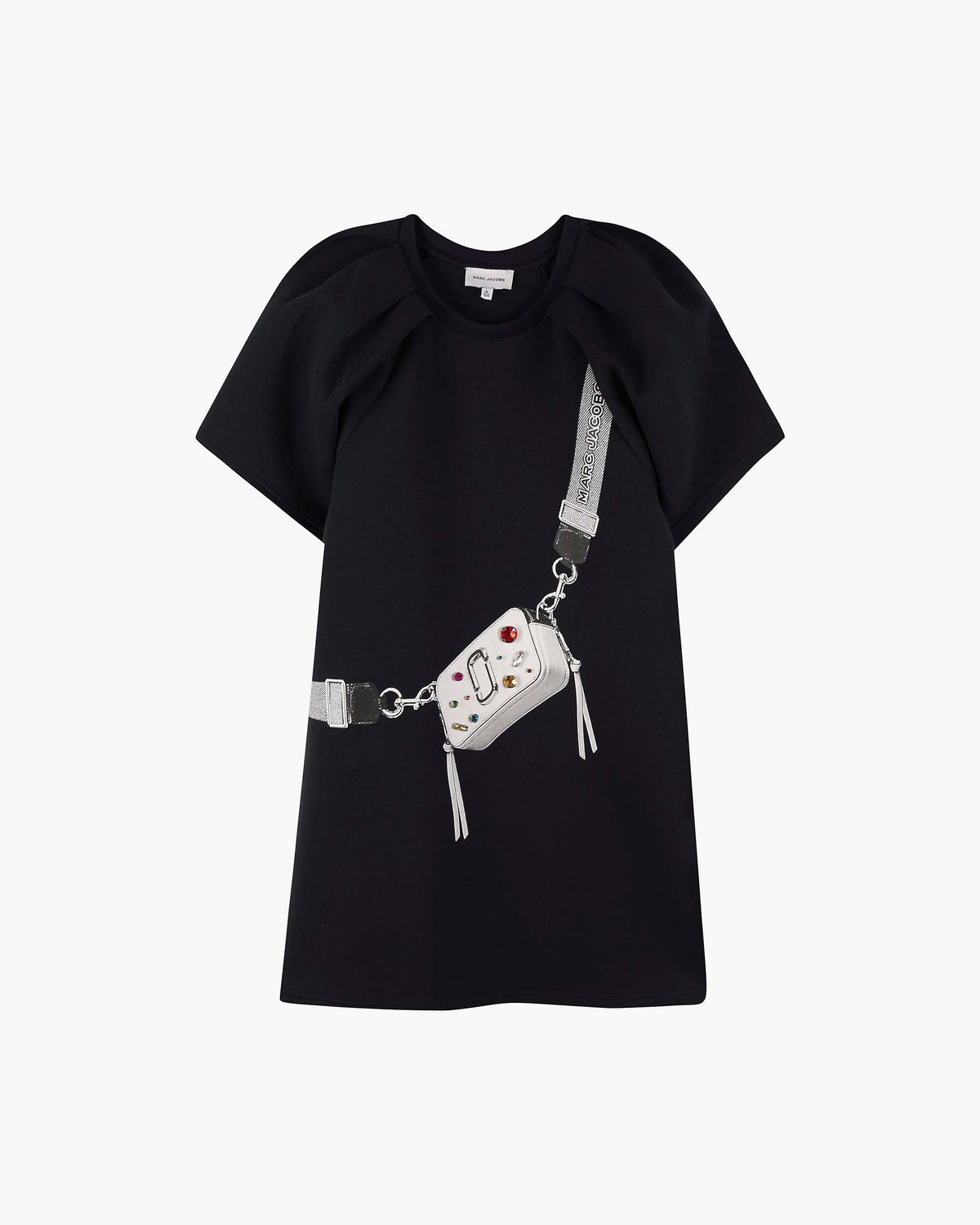The Trompe Loeil Snapshot Dress - Navy
