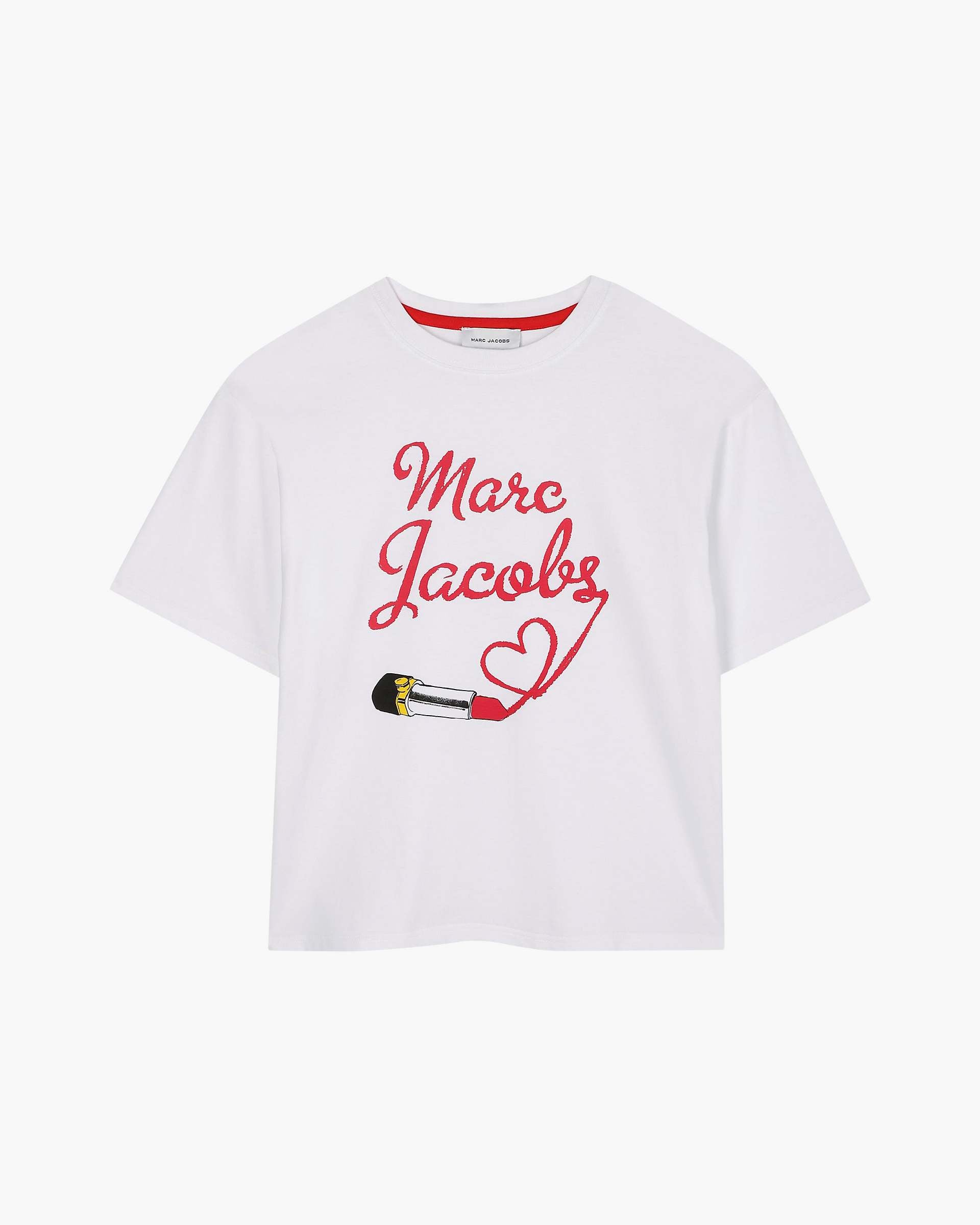 The Logo Lipstick Tee - White