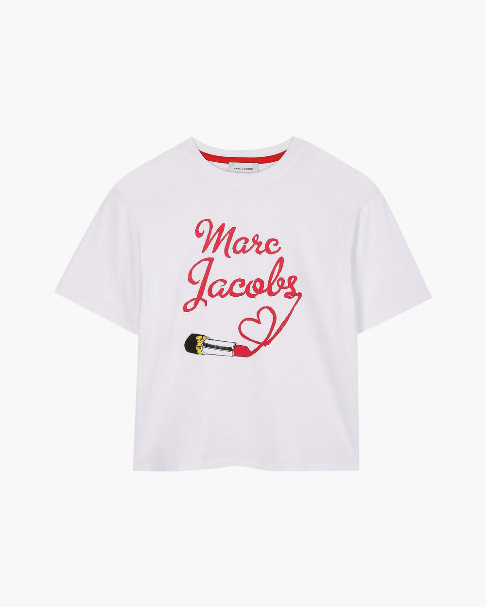 The Logo Lipstick Tee - White