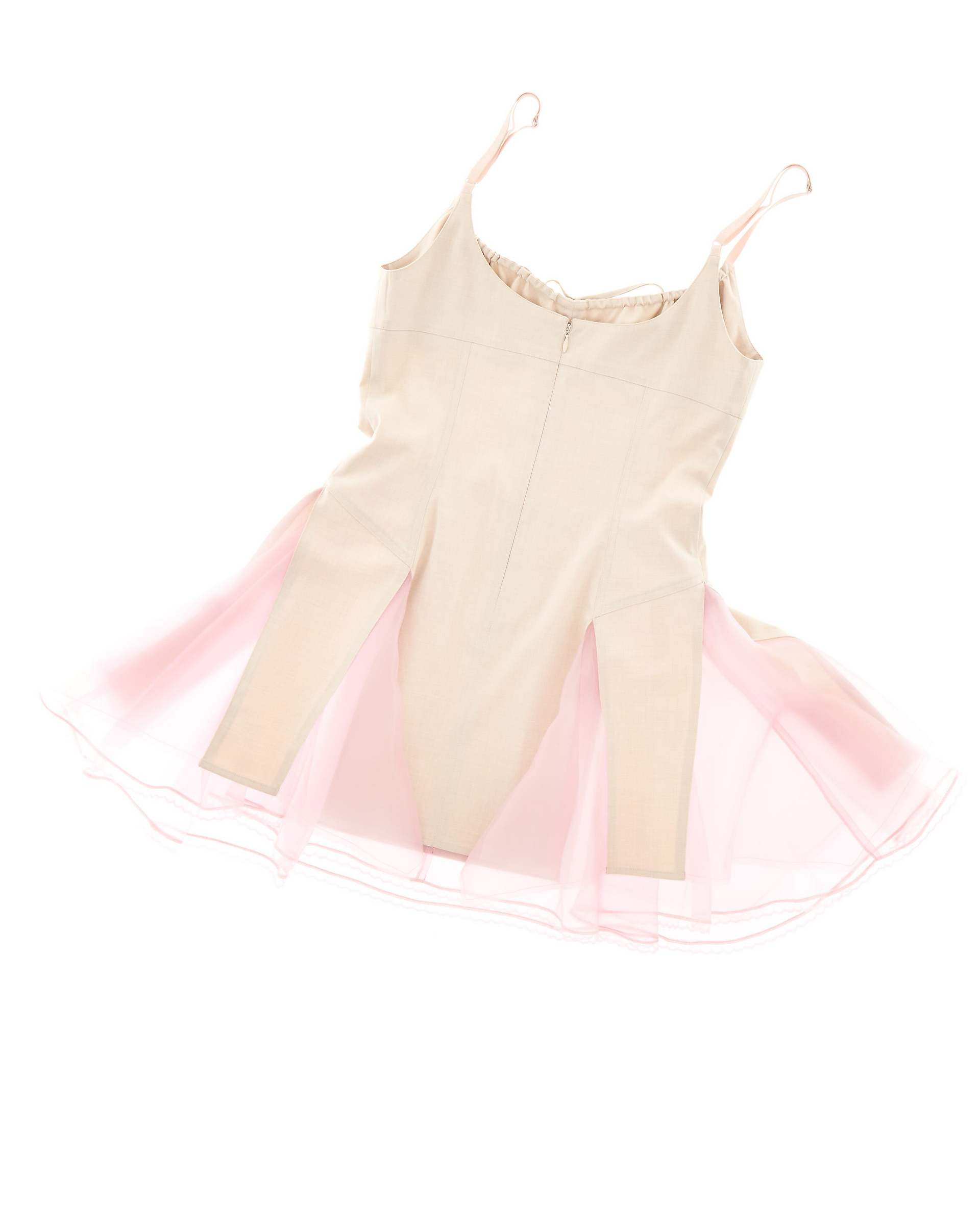 Handkerchief Princess Dress - Beige