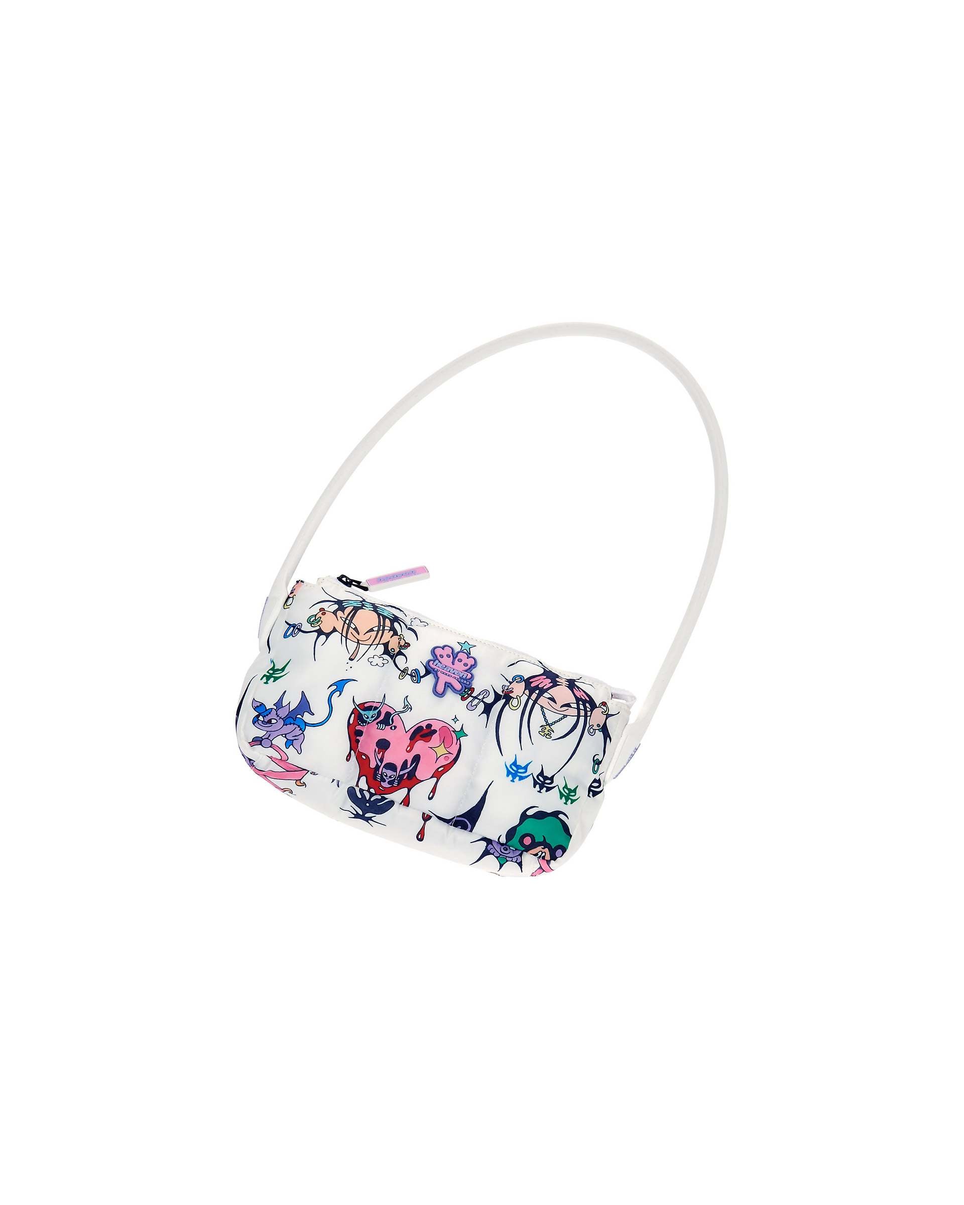 Characters Shoulder Bag - White Multi