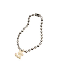 Crying Bear Necklace - Aged Silver Multi
