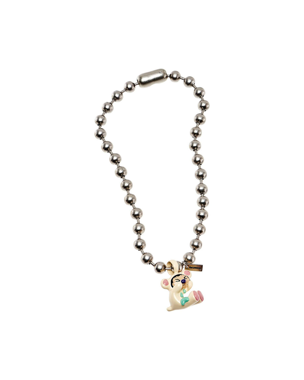 Crying Bear Necklace - Aged Silver Multi