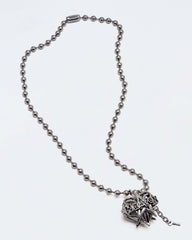 HEAVEN PENTAGRAM LOCKET - Aged Silver