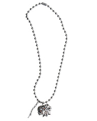 HEAVEN PENTAGRAM LOCKET - Aged Silver