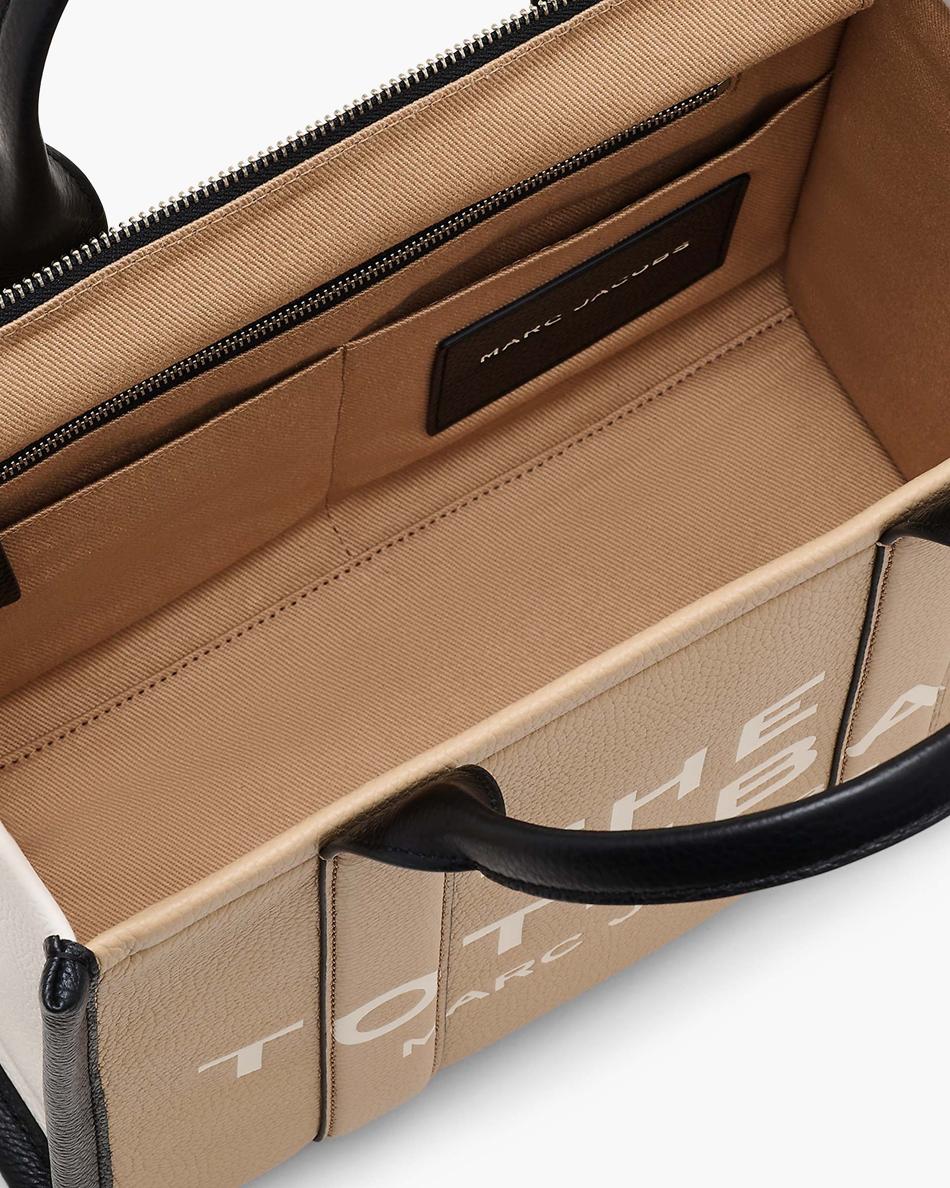 The Colorblock Medium Tote Bag - Camel Multi
