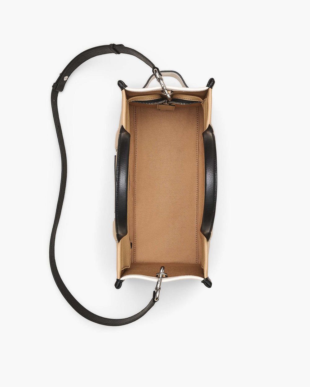 The Colorblock Medium Tote Bag - Camel Multi