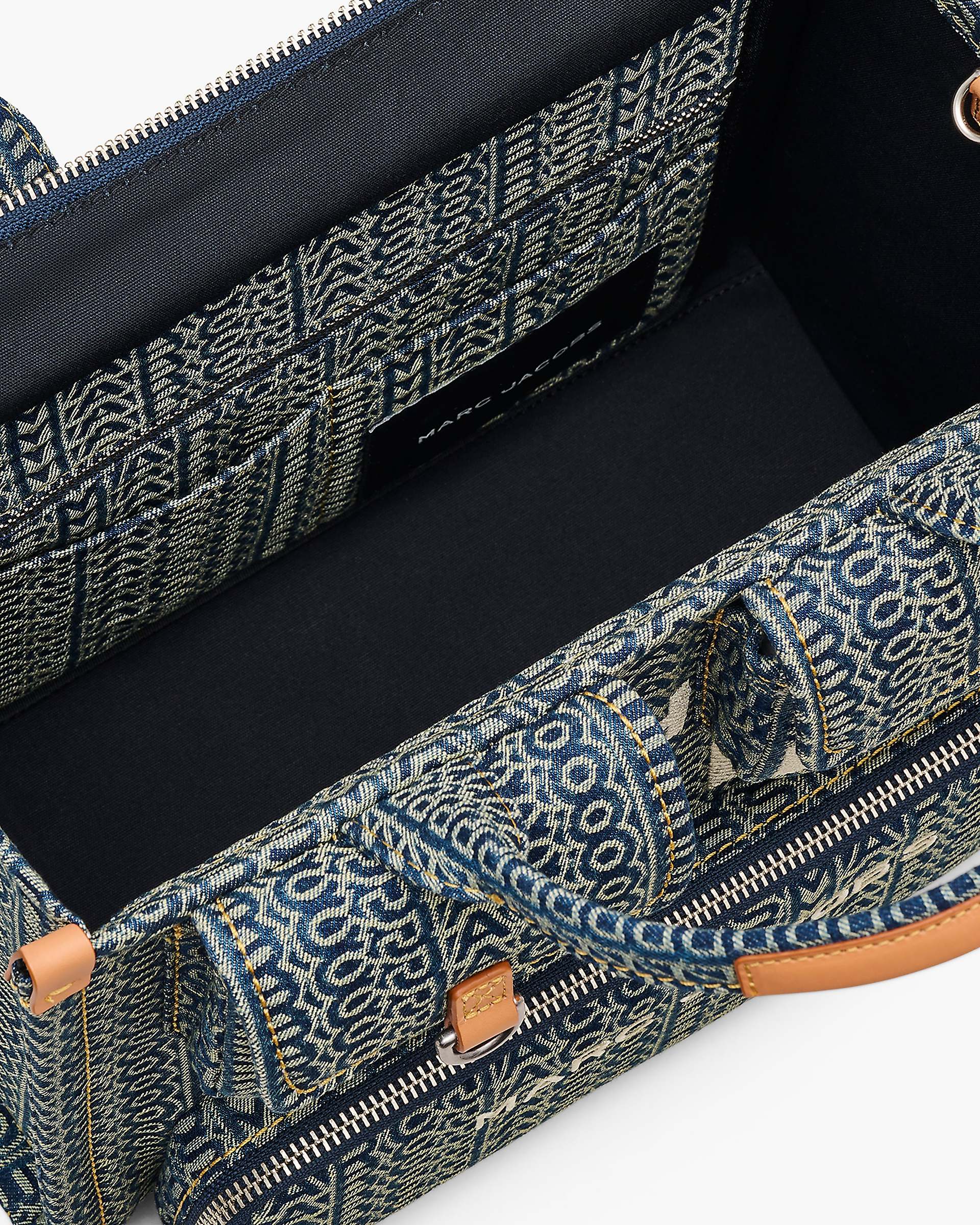The Cargo Monogram Denim Medium Tote Bag - Sun Faded Denim