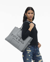 The Leather Large Tote Bag - Wolf Grey