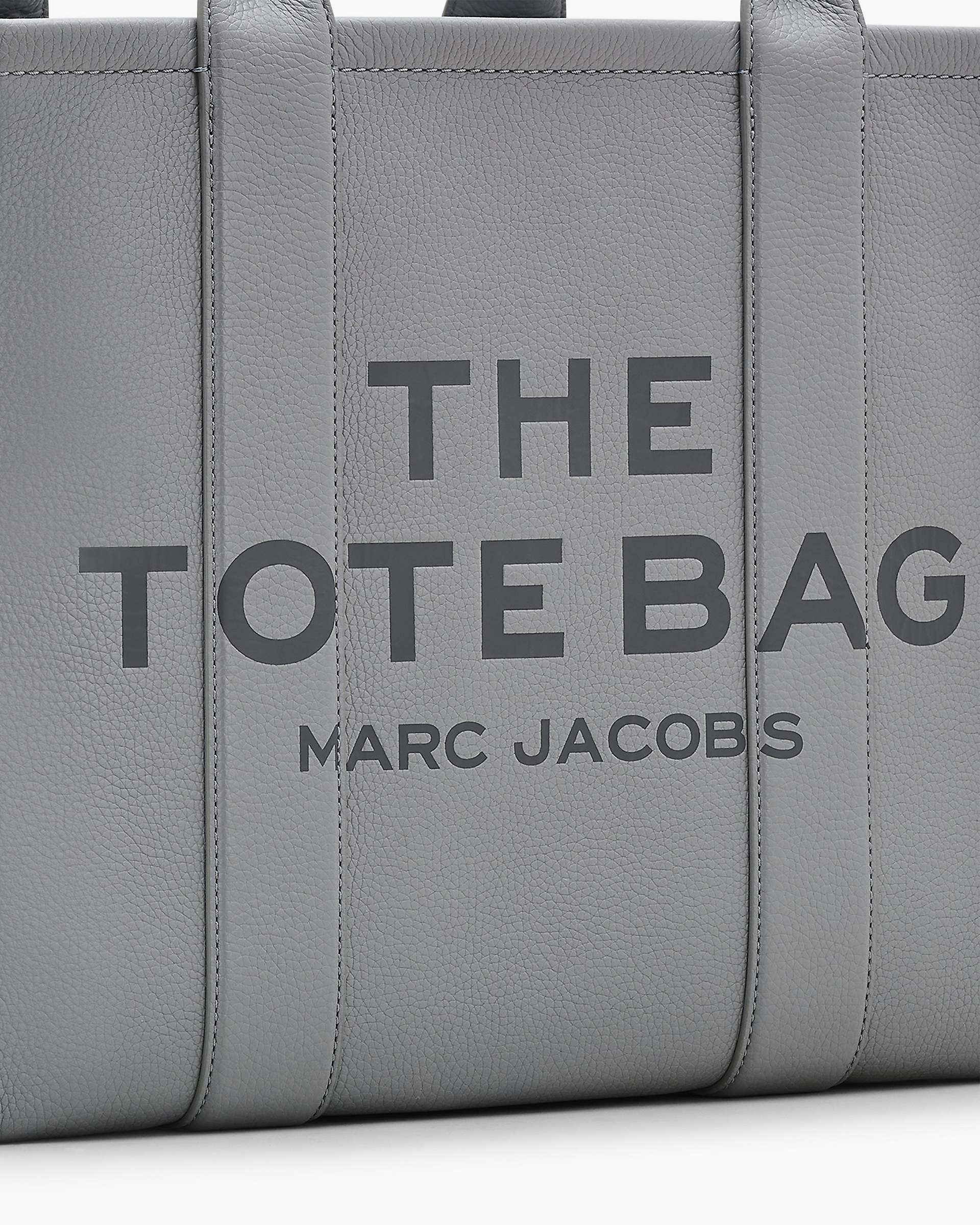 The Leather Large Tote Bag - Wolf Grey