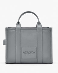 The Leather Medium Tote Bag - Wolf Grey