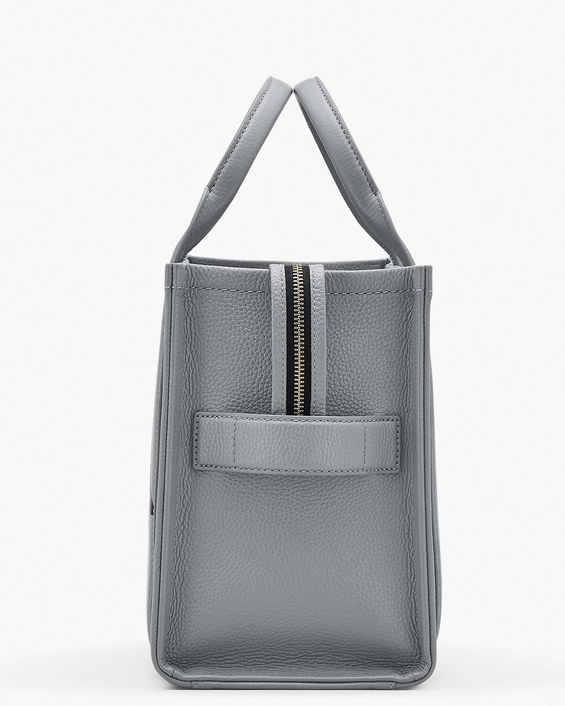 The Leather Medium Tote Bag - Wolf Grey
