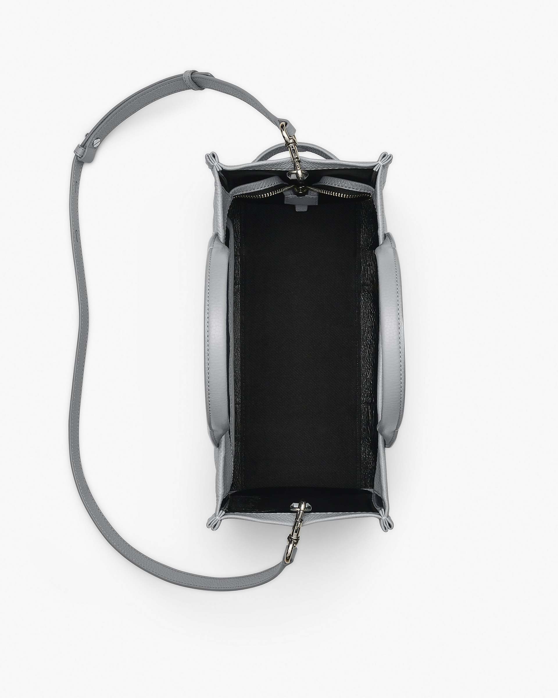 The Leather Medium Tote Bag - Wolf Grey