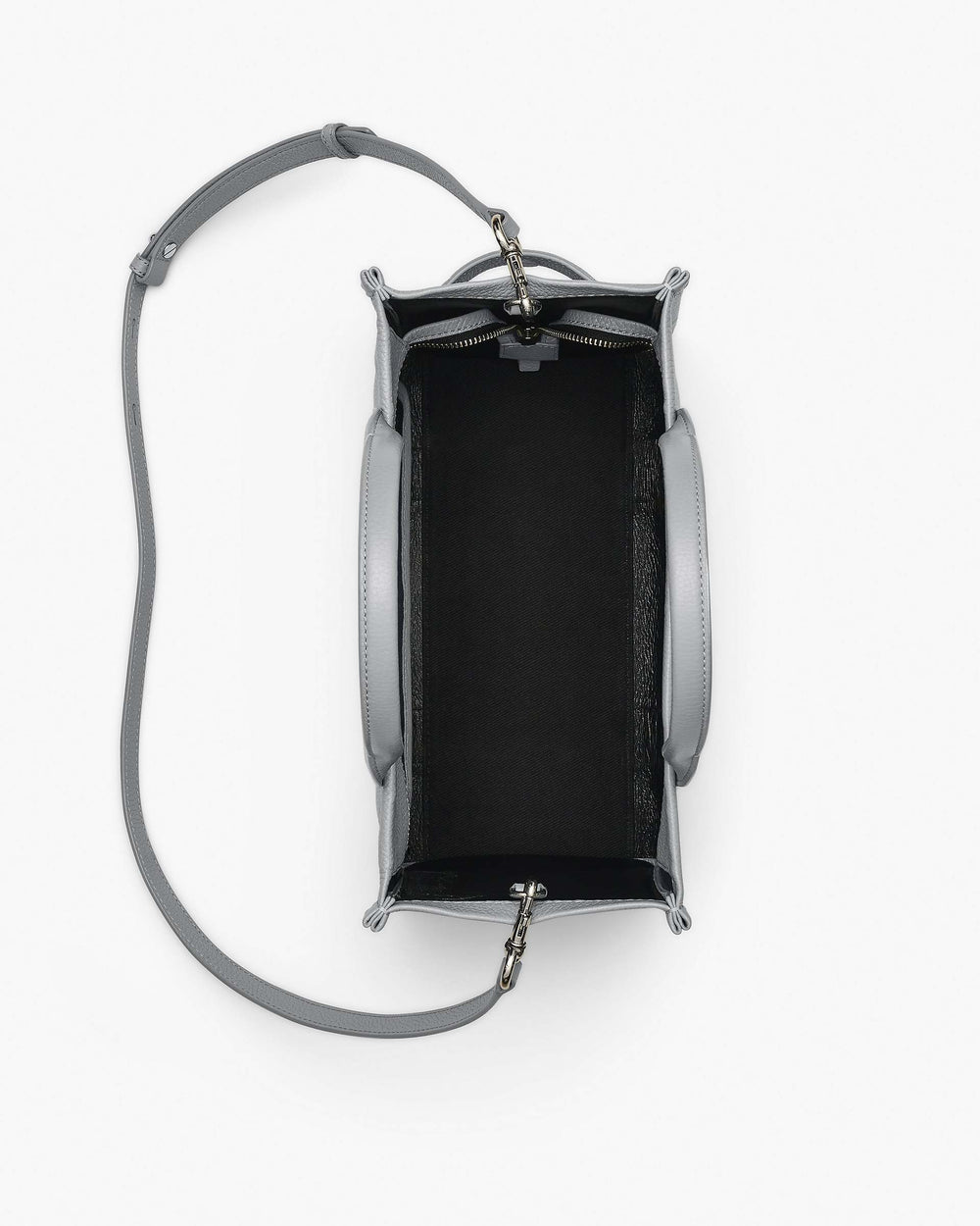 The Leather Medium Tote Bag - Wolf Grey