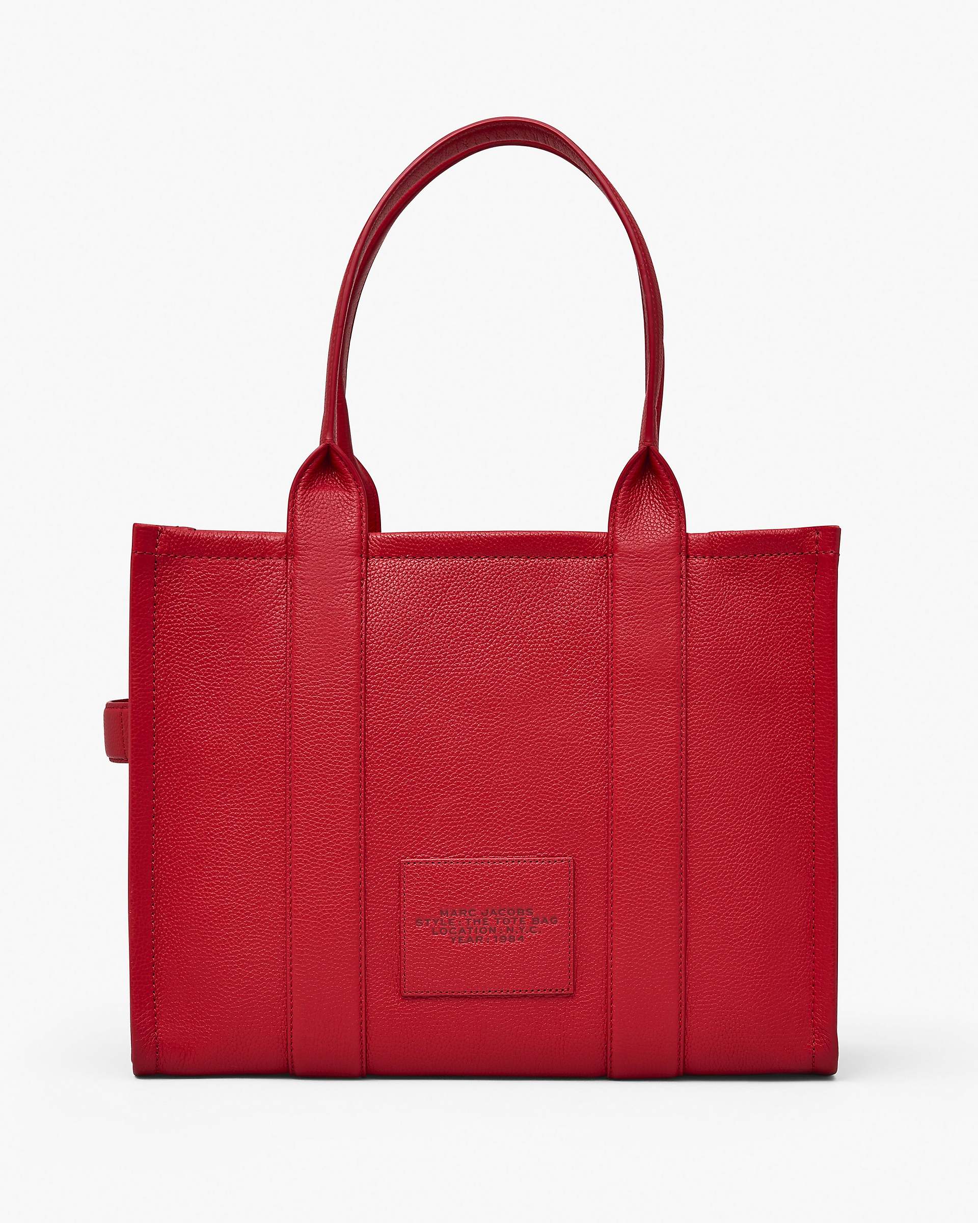 The Leather Large Tote Bag - True Red