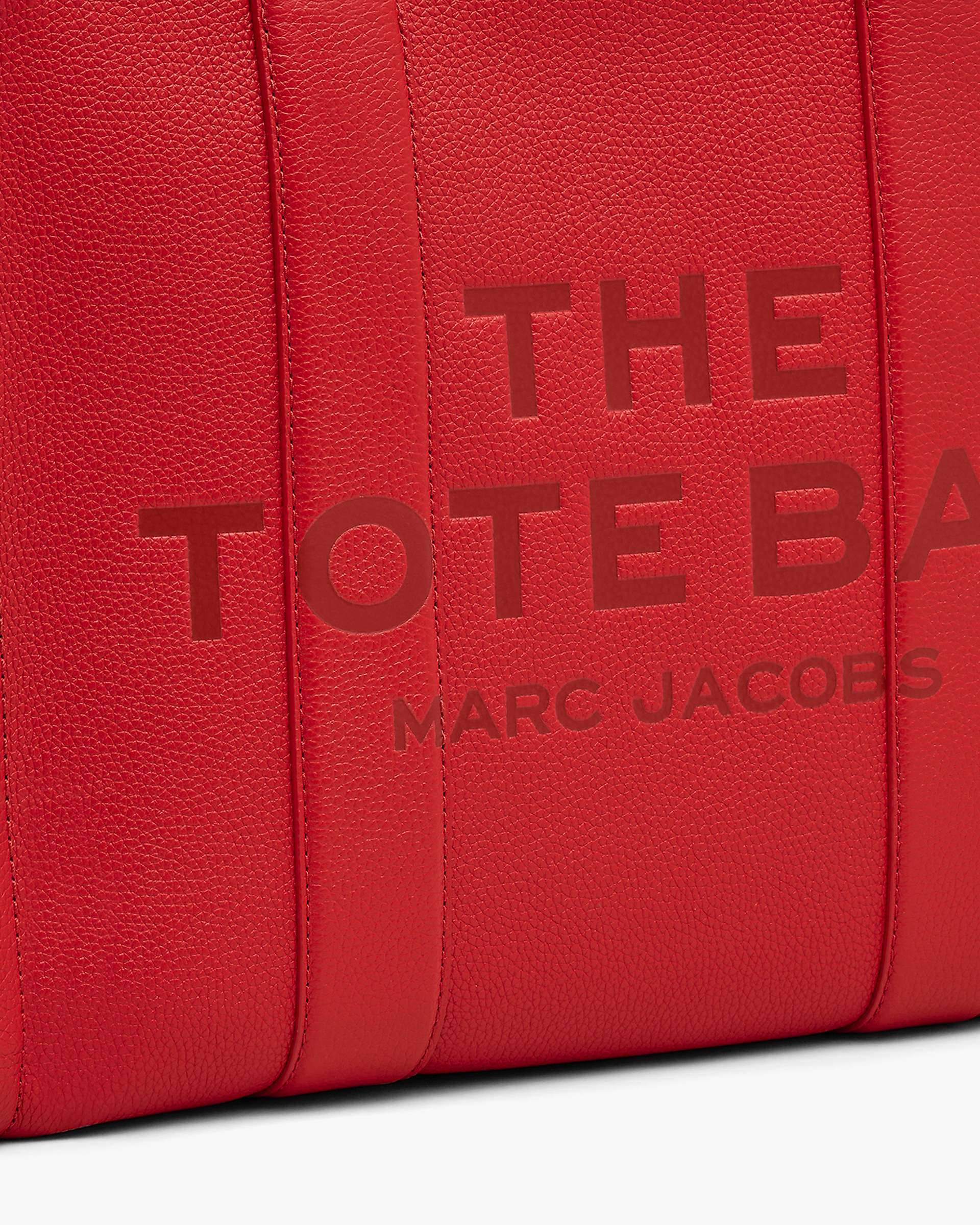 The Leather Large Tote Bag - True Red