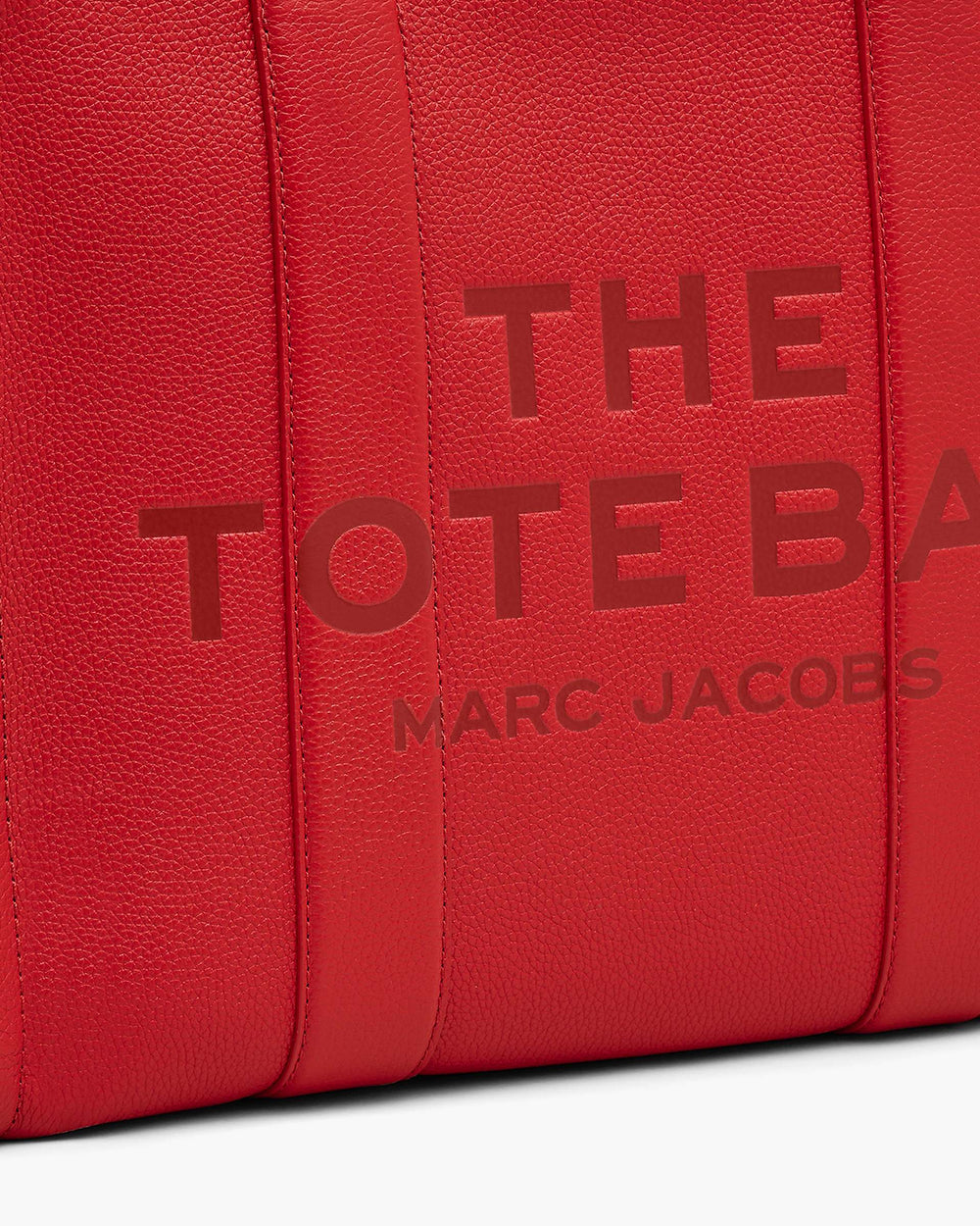 The Leather Large Tote Bag - True Red