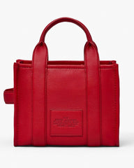 The Leather Small Tote Bag - True Red