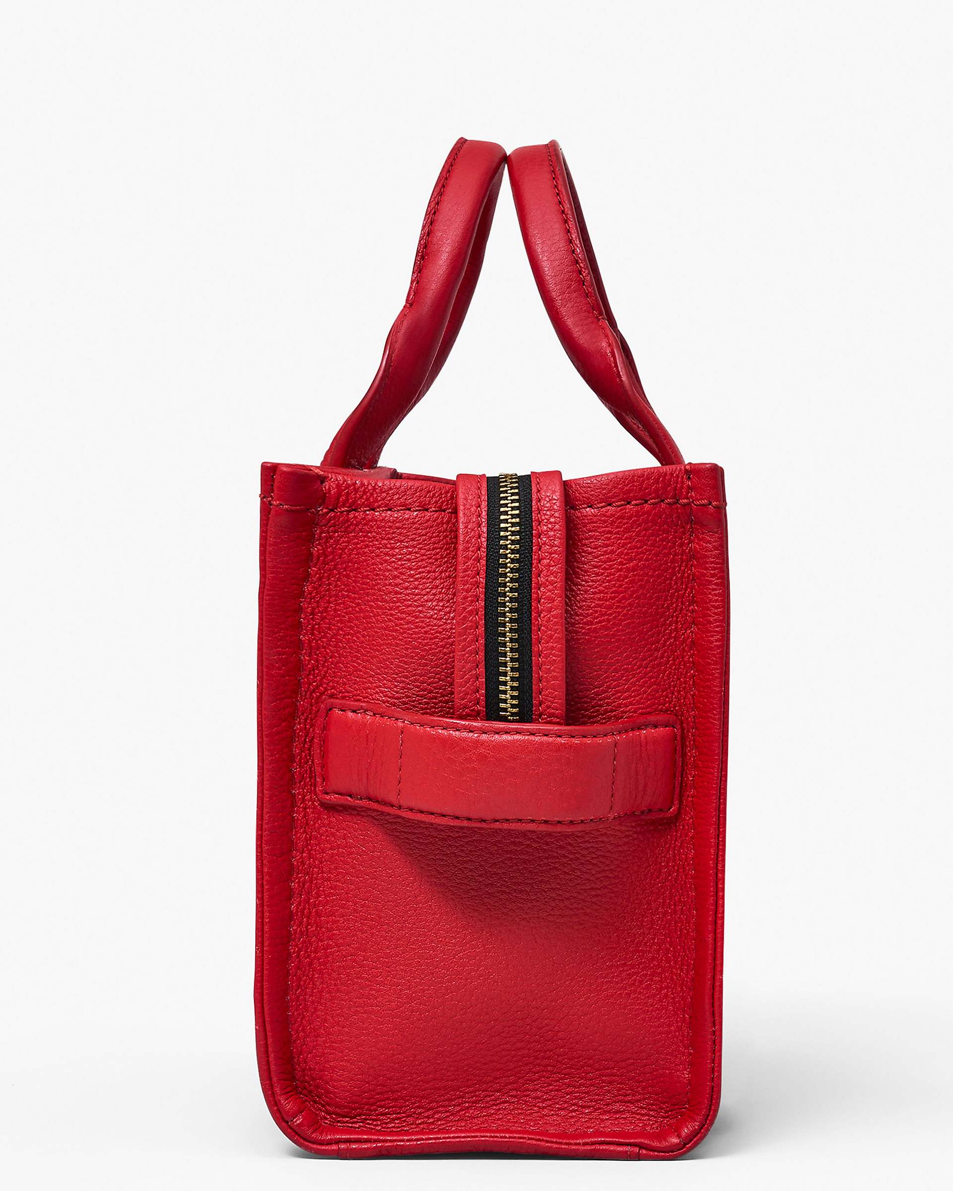 The Leather Small Tote Bag - True Red