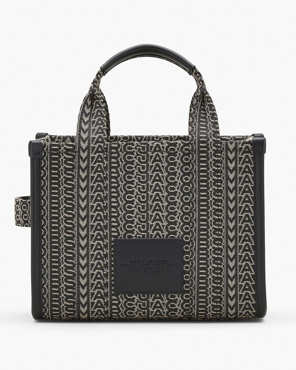 The Monogram Jacquard Small Tote Bag - Beige Multi