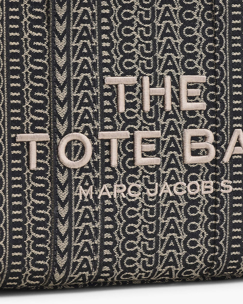 The Monogram Jacquard Small Tote Bag - Beige Multi