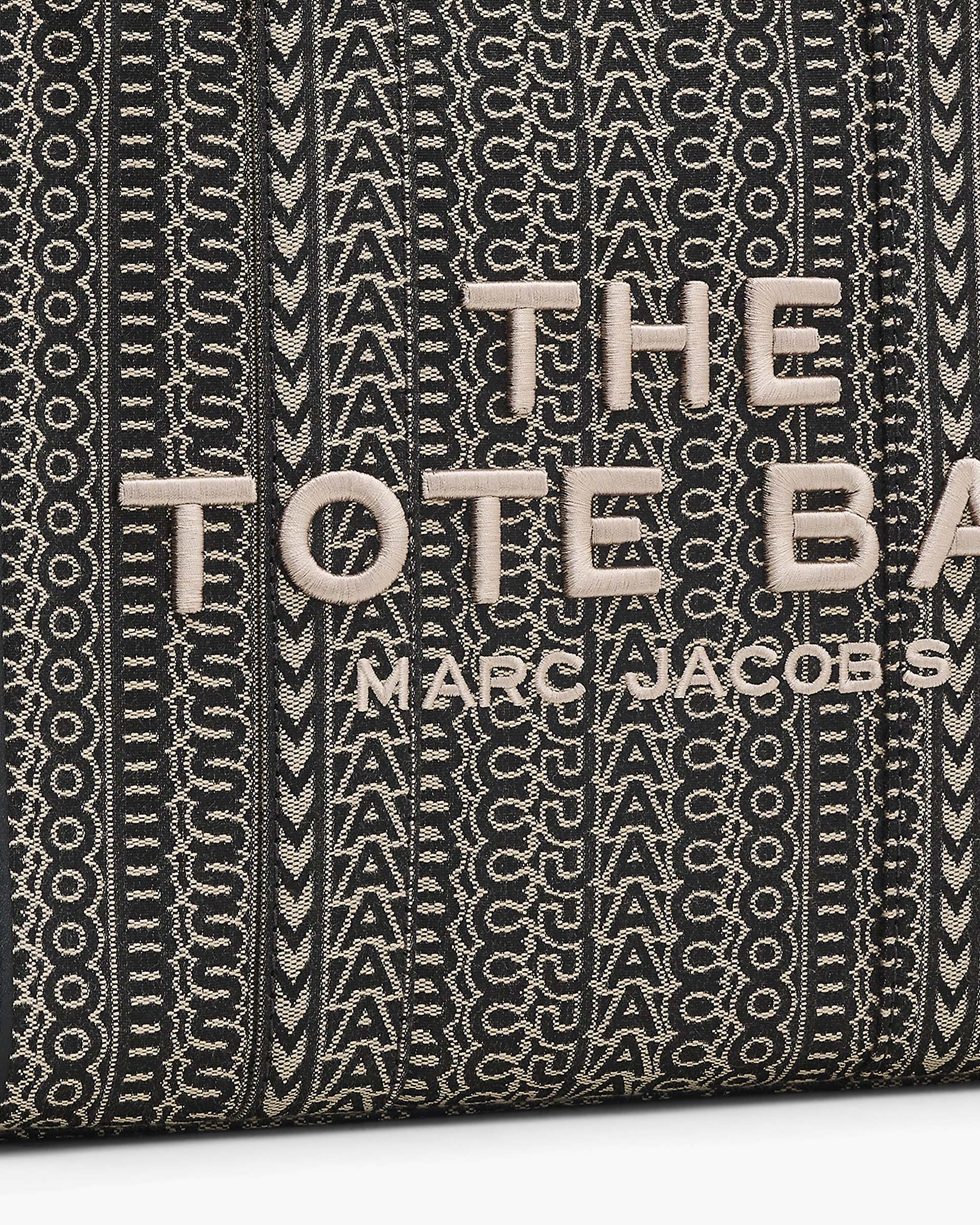 The Monogram Jacquard Medium Tote Bag - Beige Multi