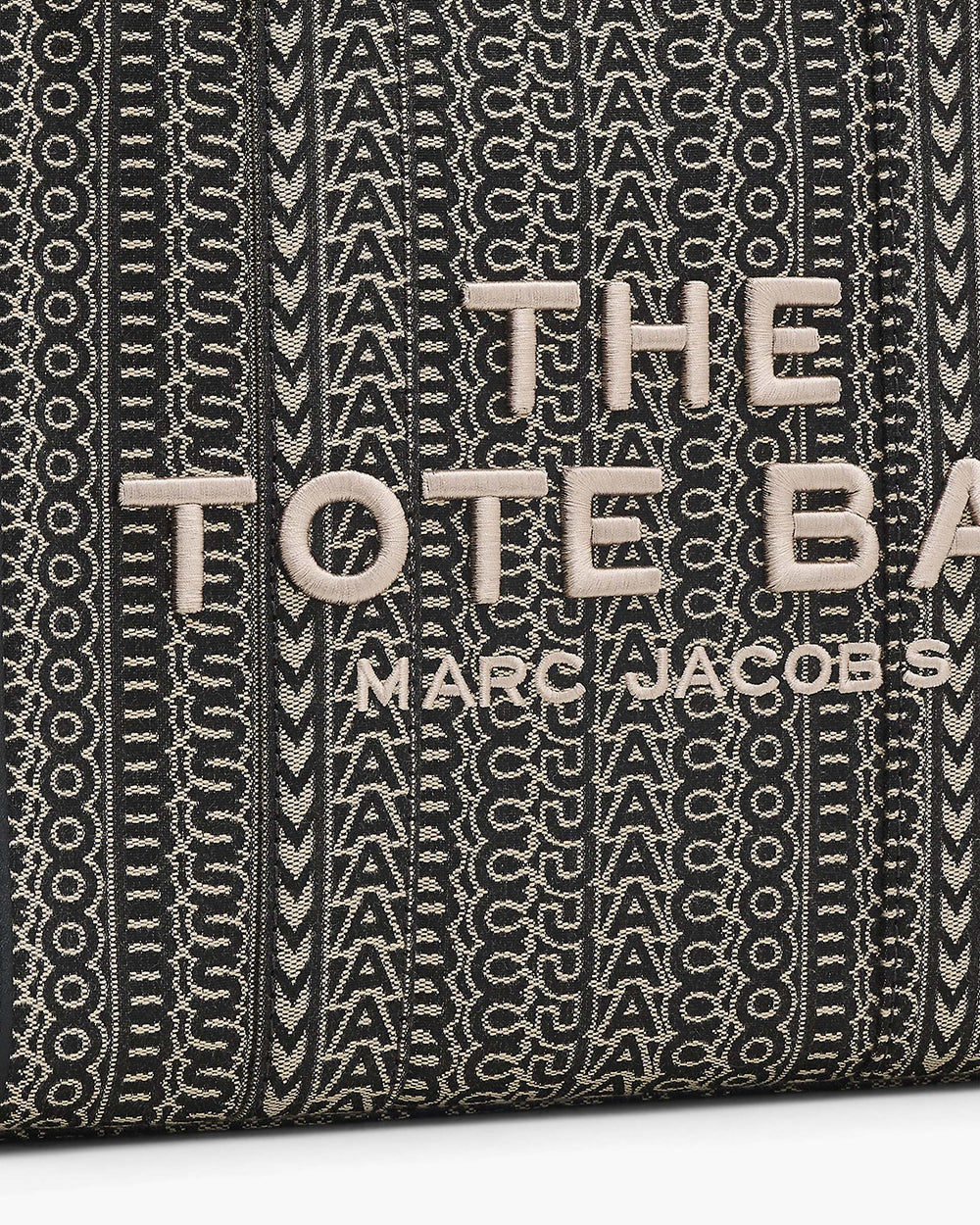 The Monogram Jacquard Medium Tote Bag - Beige Multi