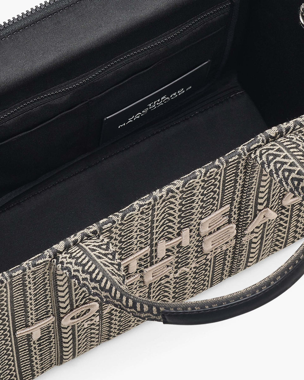 The Monogram Jacquard Medium Tote Bag - Beige Multi