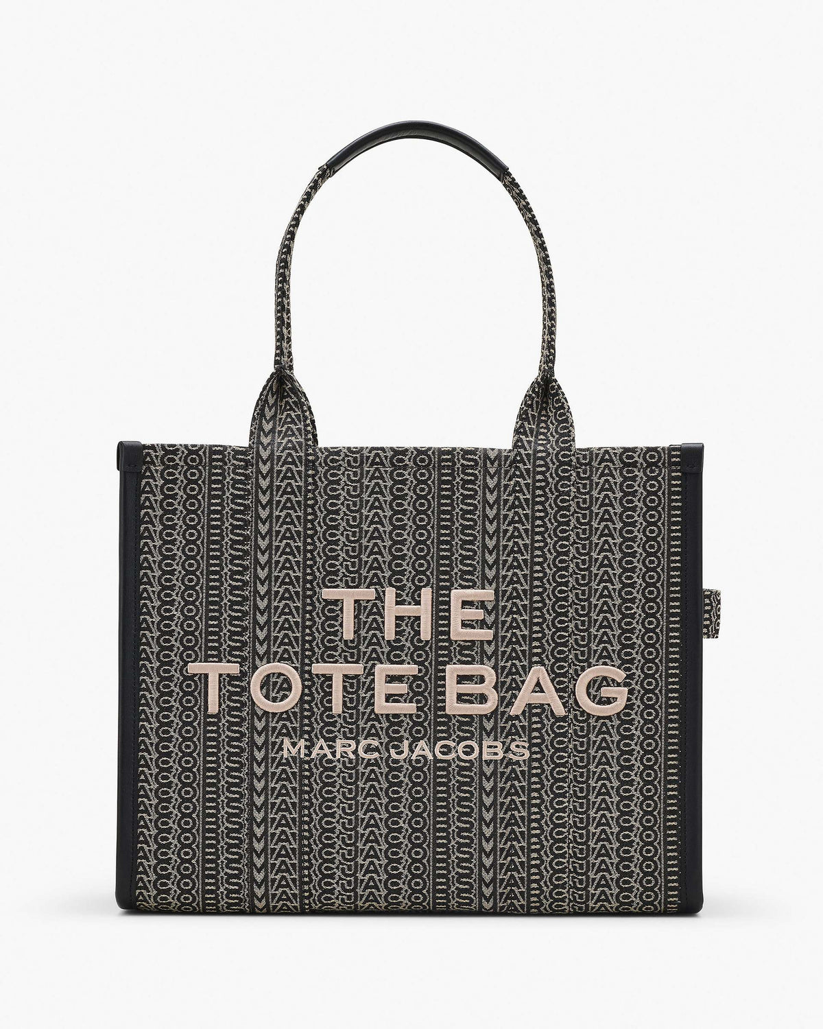 The Monogram Jacquard Large Tote Bag - Beige Multi