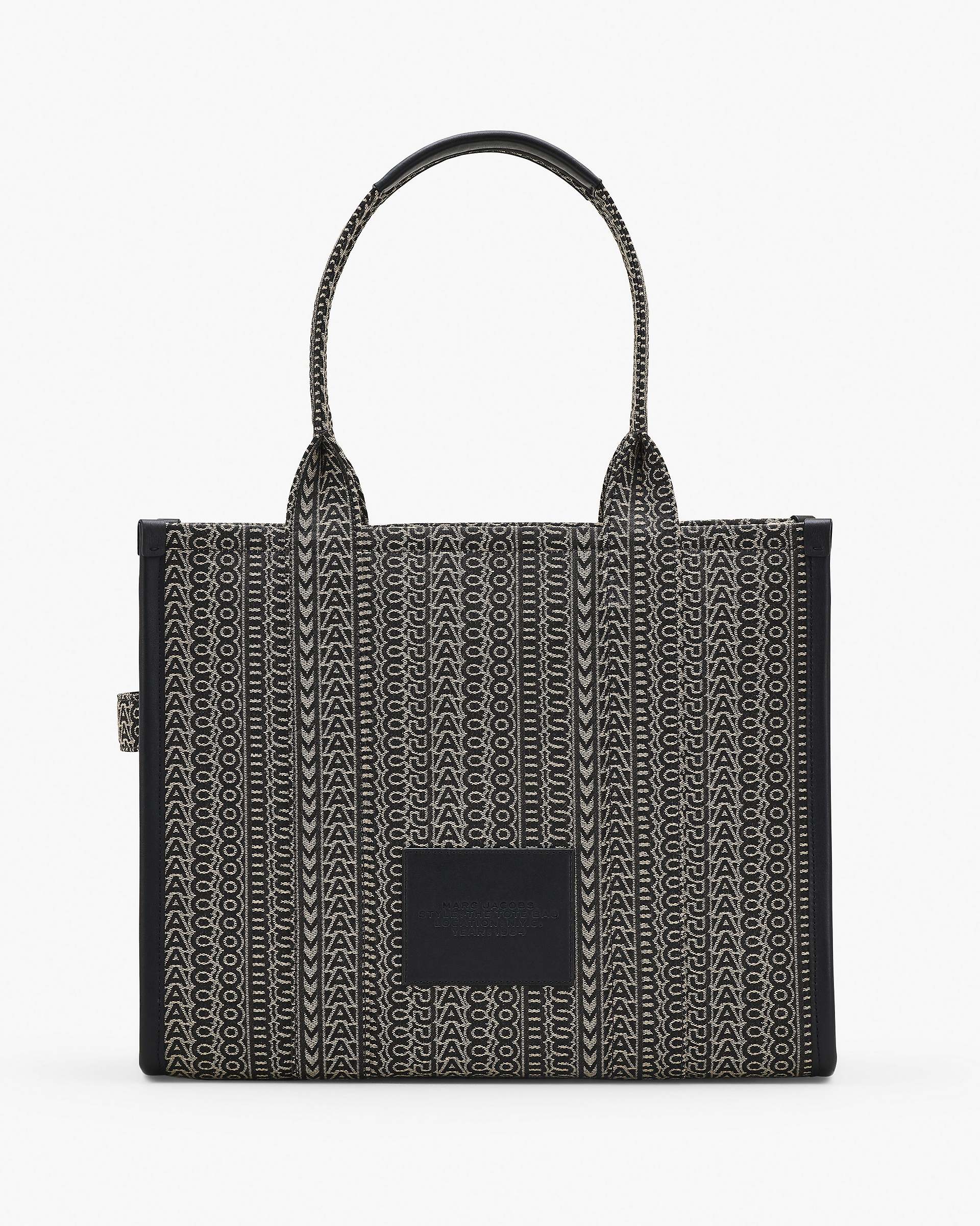 The Monogram Jacquard Large Tote Bag - Beige Multi